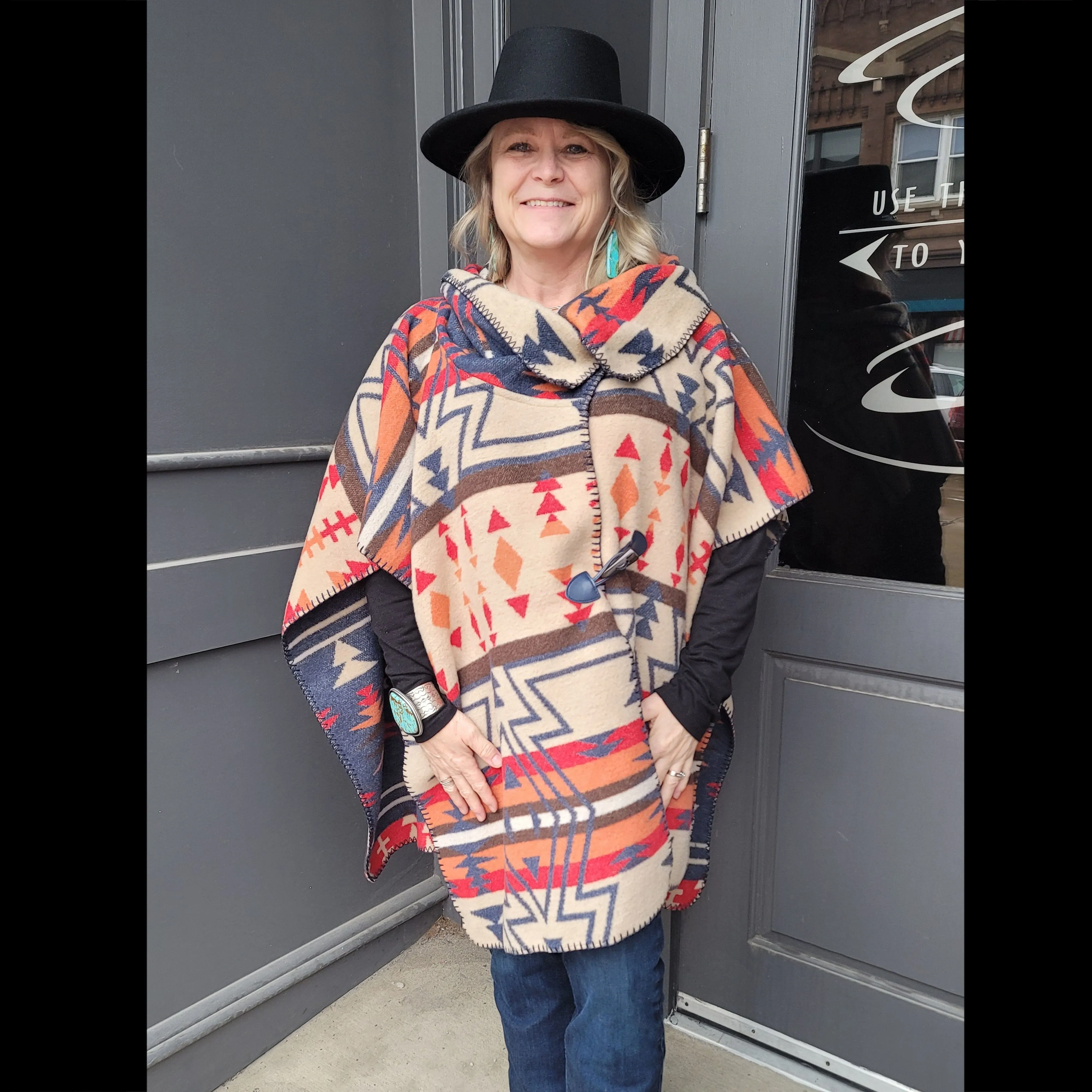 Toggle Cape - Sahara Zuni - Rhonda Stark - RSTG-ZS