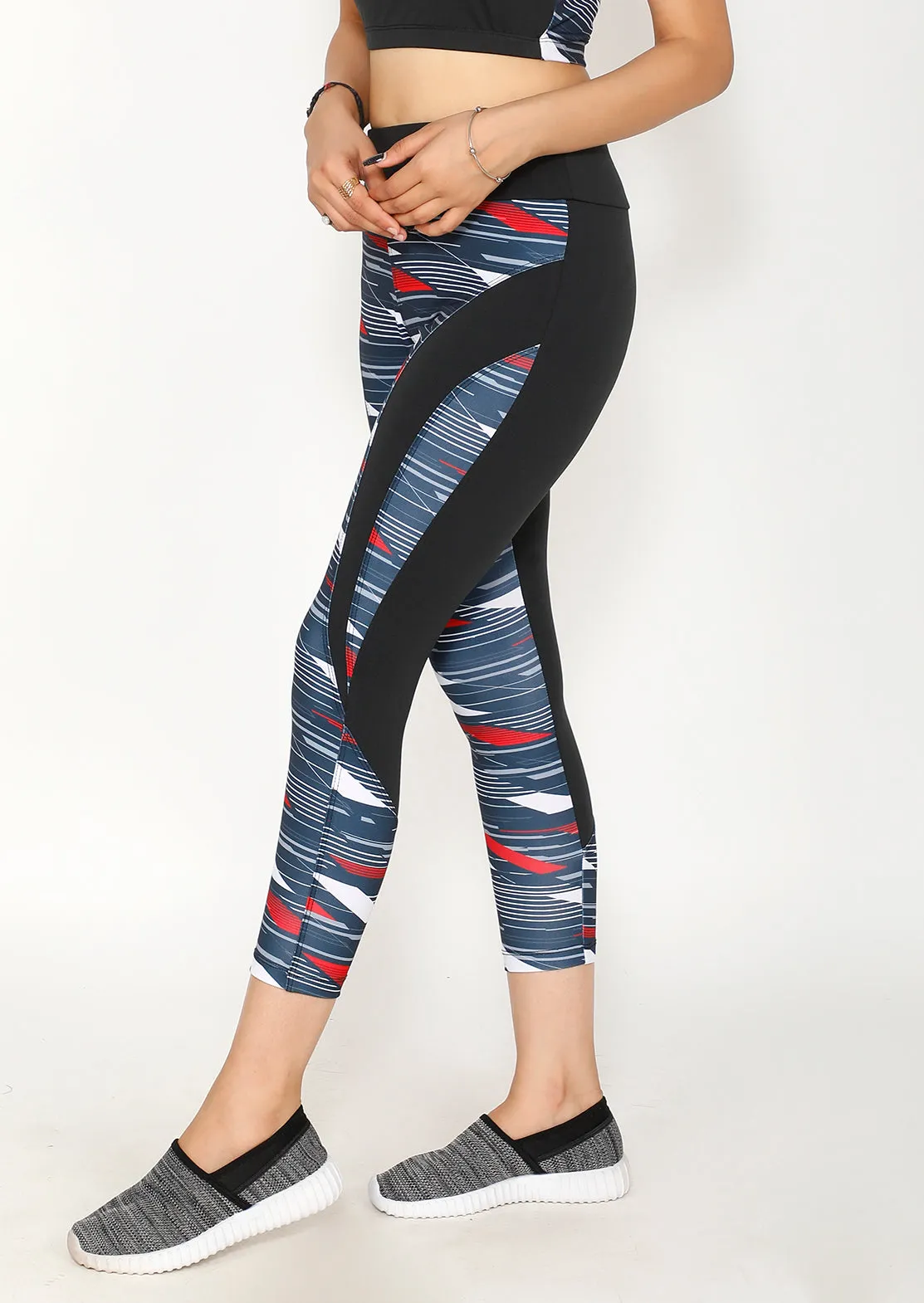 Velocity Grey 7/8th Tights