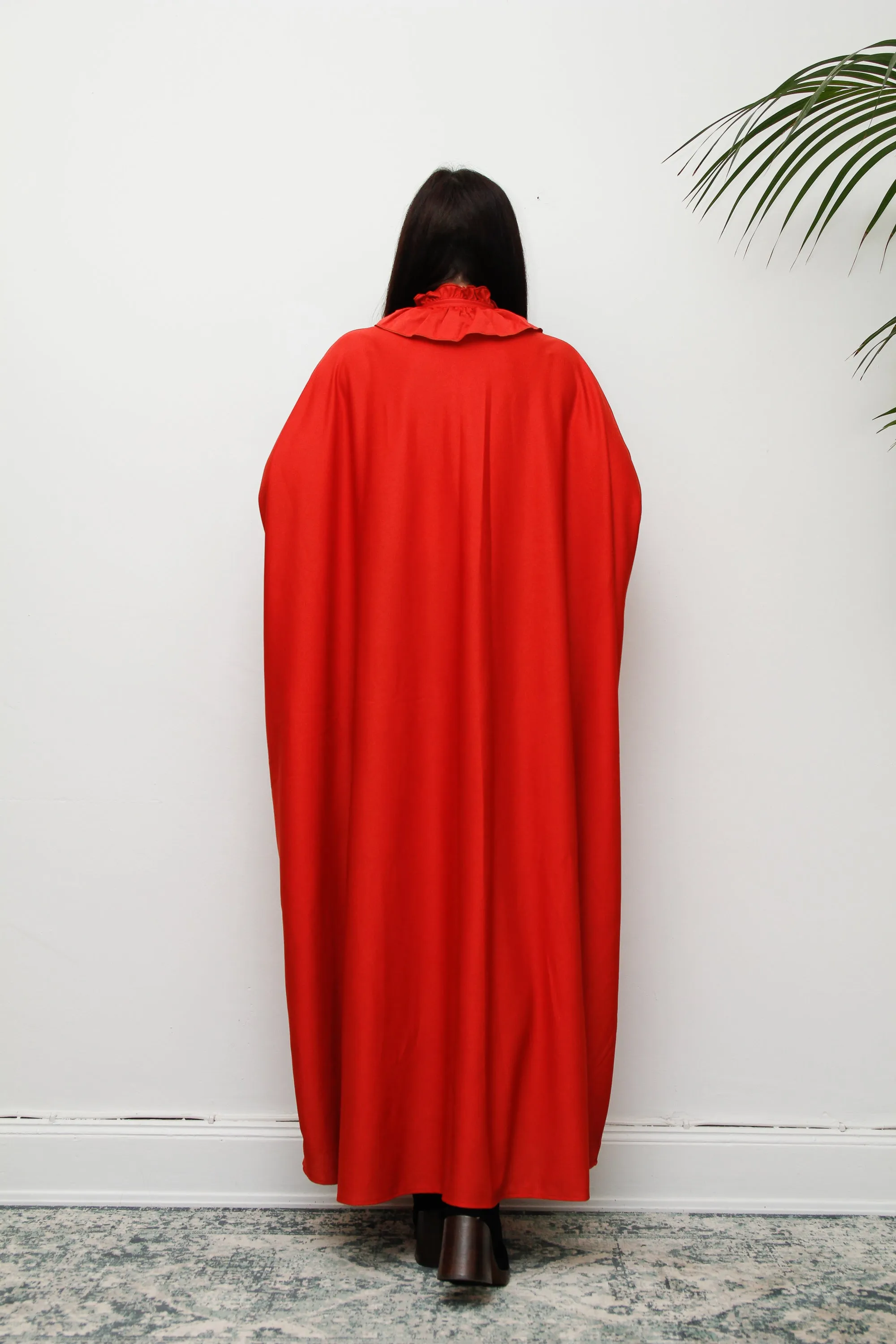 Vintage 1970's Hostess Kaftan Sleeve Maxi Dress