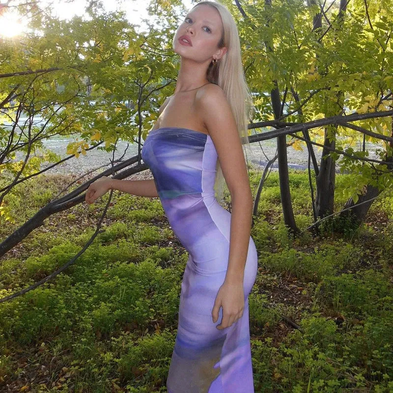 Vvsha Charis Strapless Maxi Dress