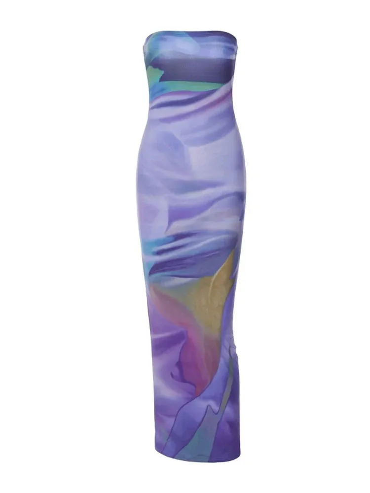 Vvsha Charis Strapless Maxi Dress