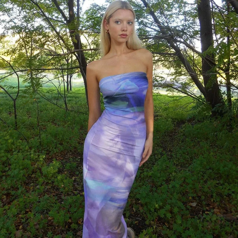 Vvsha Charis Strapless Maxi Dress