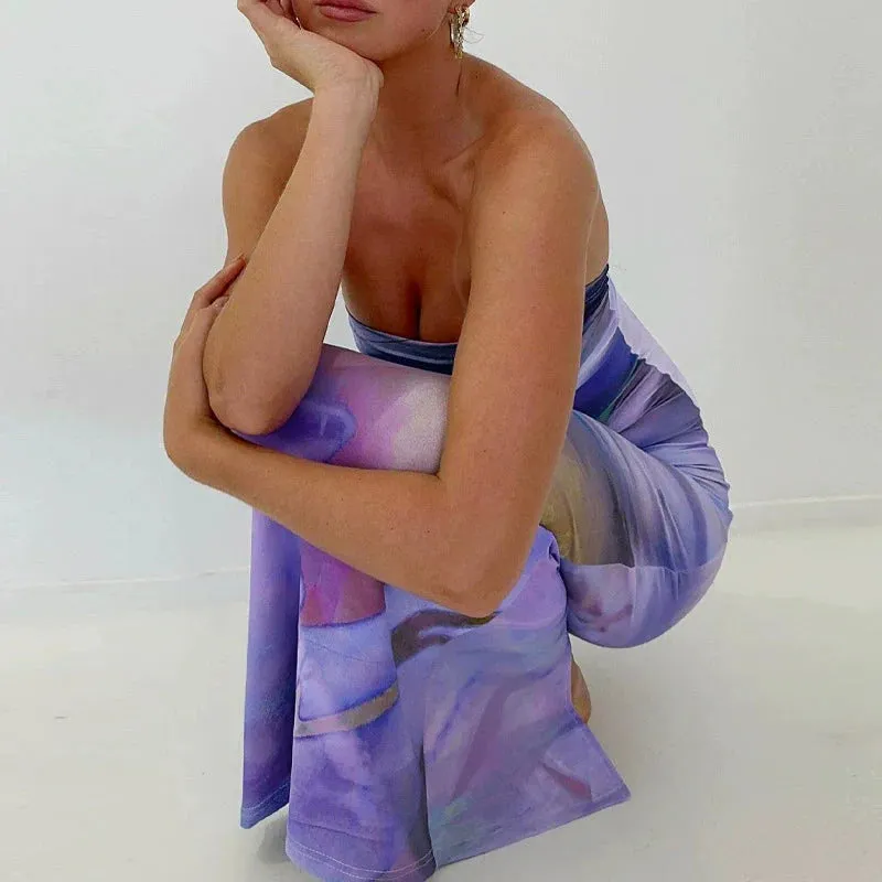 Vvsha Charis Strapless Maxi Dress