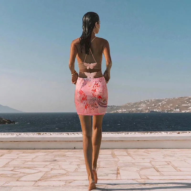 Vvsha Dreya Backless Mini Dress