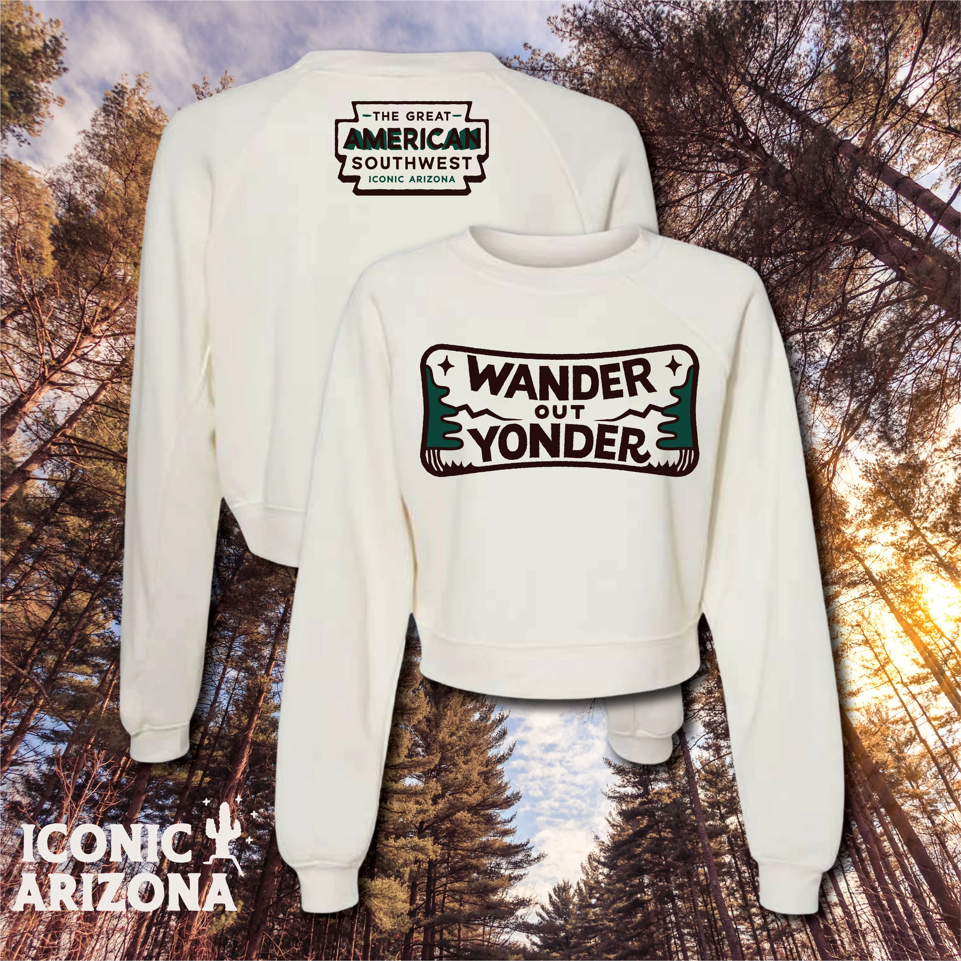 Wander Out Yonder Ladies Raglan Fleece - Final Sale