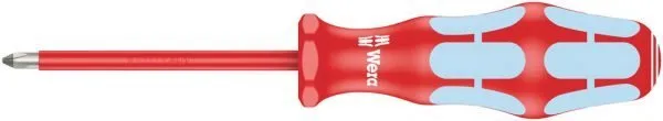 Wera Kraftform 022733 PH1x80mm 3162 i Stainless VDE Insulated Phillips Screwdriver