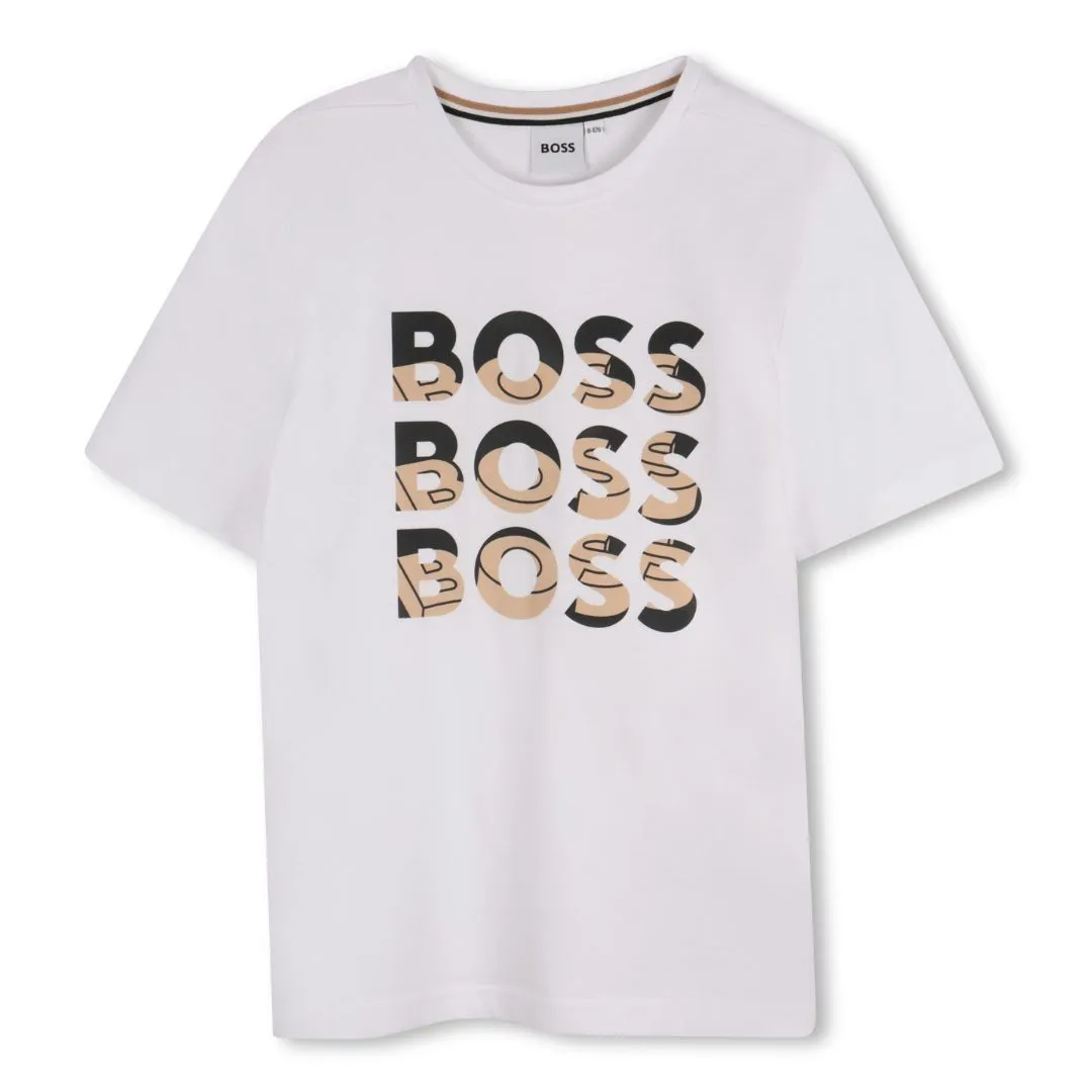 White Triple Logo T-Shirt