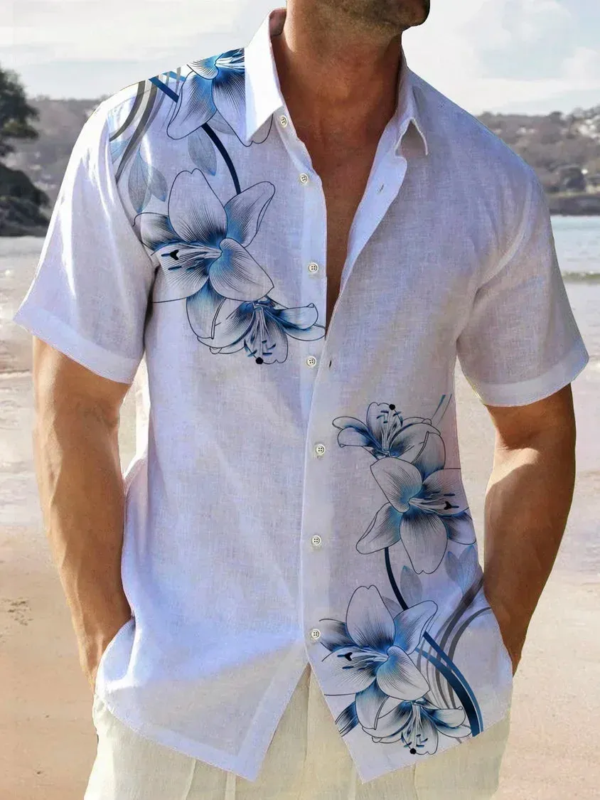 Wiaofellas  -  Abstract Pattern 3d Printing Summer Polo Men's Breathable Short Sleeved Polo Shirt Men's Lapel Men's Casual T-Shirt