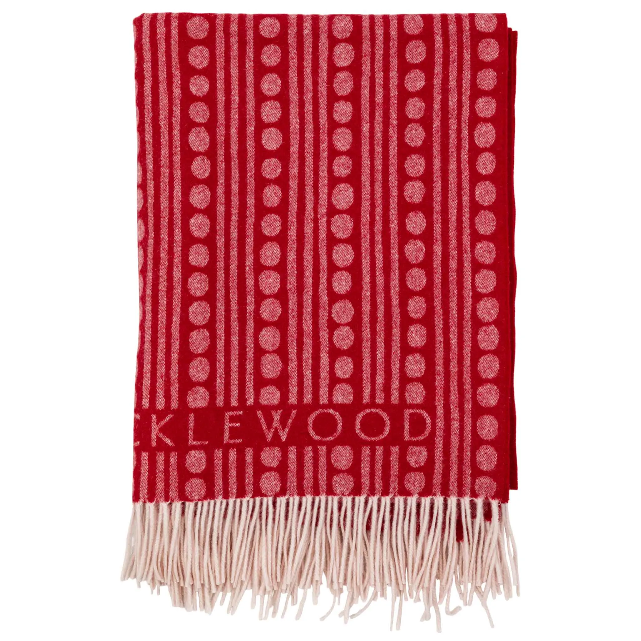 Wicklewood Red Cashmere and Merino Wool Throw