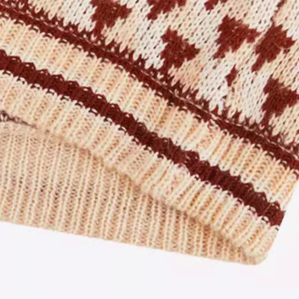 Women's Vintage Jacquard Knitted Vest
