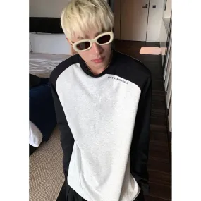Woo Abstract Contrast Shoulder T-Shirt