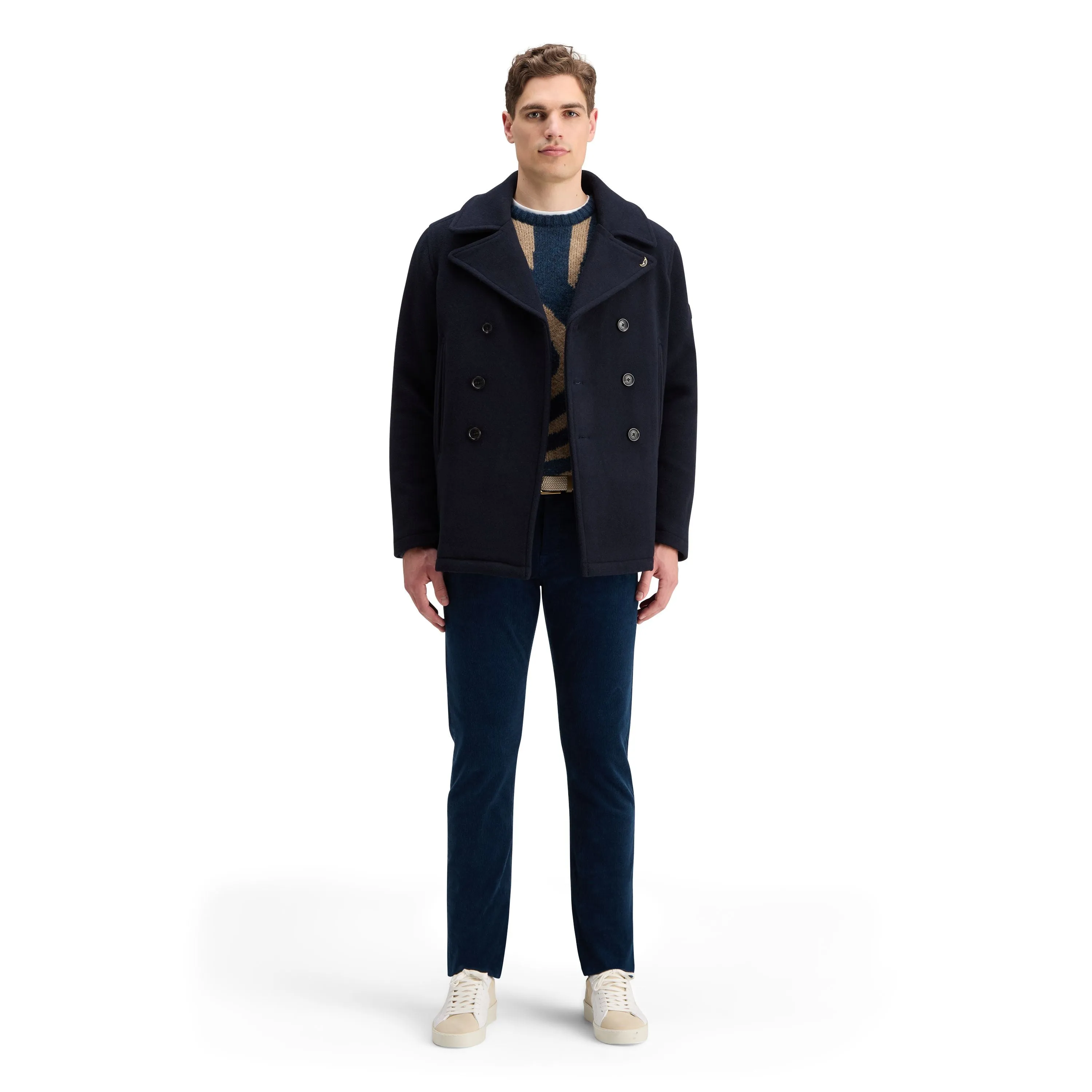 WOOL BLEND PEACOAT