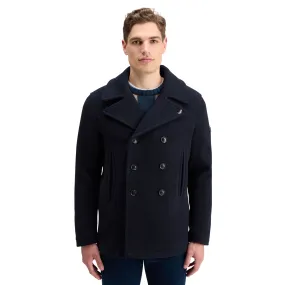 WOOL BLEND PEACOAT
