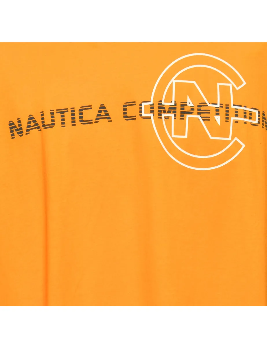 Yellow Nautica Printed T-shirt - L